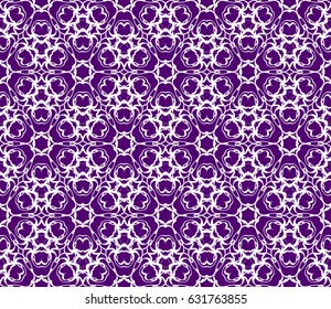 decorative geometric seamless pattern in floral style. vector illustration. for wallpaper, fabric design