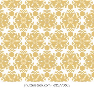 decorative geometric seamless pattern in floral style. vector illustration. for wallpaper, fabric design