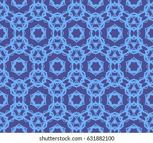 decorative geometric seamless pattern in floral style. vector illustration. for wallpaper, fabric design