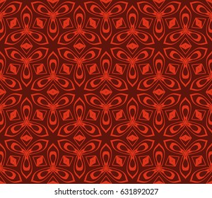 decorative geometric seamless pattern in floral style. vector illustration. for wallpaper, fabric design
