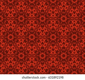 decorative geometric seamless pattern in floral style. vector illustration. for wallpaper, fabric design