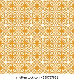 decorative geometric seamless pattern. vector illustration. for interior design, wallpaper, invitation. orange color