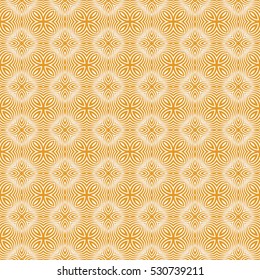 decorative geometric seamless pattern. vector illustration. for interior design, wallpaper, invitation. orange color