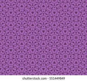 decorative geometric seamless pattern. vector illustration. for interior design, wallpaper, invitation. purple color