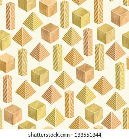 Decorative geometric seamless sunny pattern. Endless light texture. Template for design and decoration fabric, backgrounds, package, covers
