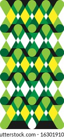 Decorative geometric shapes pattern abstract for wallpaper backdrop.
