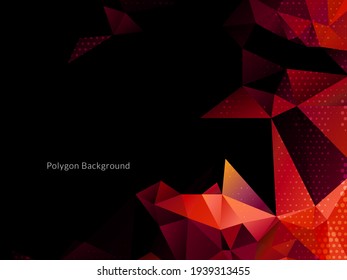 Decorative Geometric Triangle Polygon Abstract Background Vector