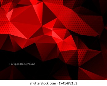 Decorative geometric triangle polygon abstract background vector