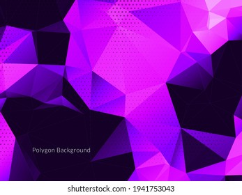 Vector de fondo abstracto de polígono de triángulo geométrico decorativo