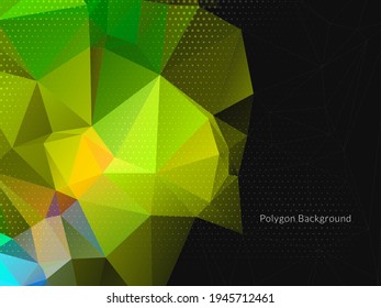 Vector de fondo abstracto de polígono de triángulo geométrico decorativo