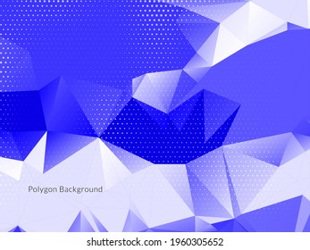 Decorative geometric triangle polygon abstract background vector