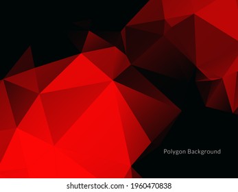 Decorative geometric triangle polygon abstract background vector