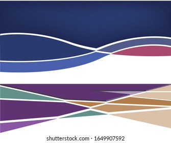 Decorative geometric wave background. vector design