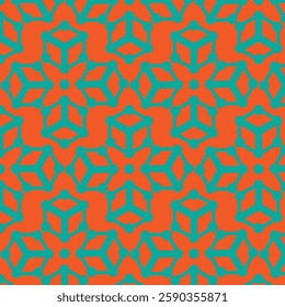 Decorative geometrical seamless pattern background. Traditional oriental ornamental background. Vector illustration.