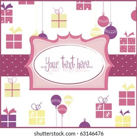 Decorative gift box formed by several tiny gift boxes