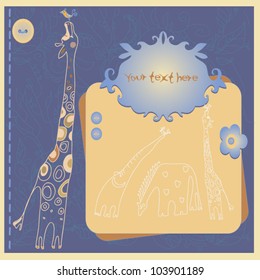 Decorative giraffe