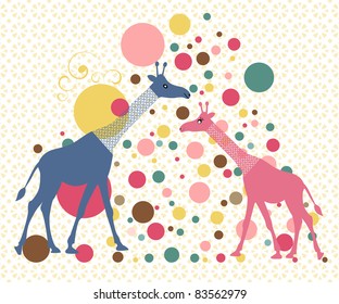 decorative giraffes