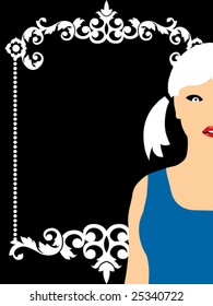 decorative girl background