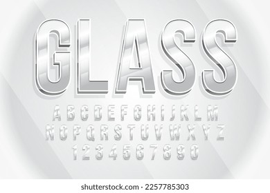 decorative glass editable text effect vector design