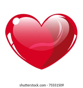 decorative glossy heart