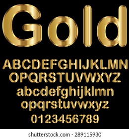 Decorative Gold Font