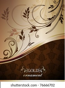 Decorative golden background