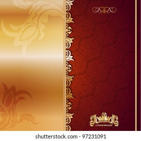 Decorative golden background
