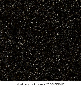 Decorative golden dust background on dark background, design element