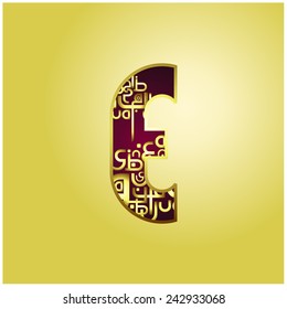 decorative Golden font