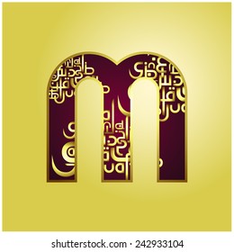 decorative Golden font