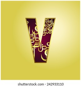 decorative Golden font