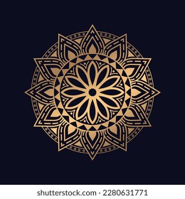 Decorative golden mandala background design