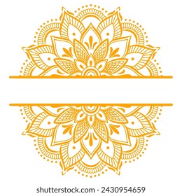 Diseño decorativo del vector de Golden Mandala