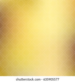 Decorative golden pattern. Abstract vector seamless background