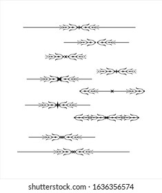 Decorative graphic element and text break dividers