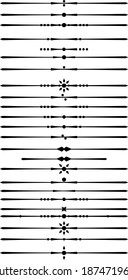 Decorative graphic element, text break set 