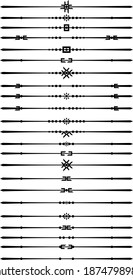 Decorative graphic element, text break set 