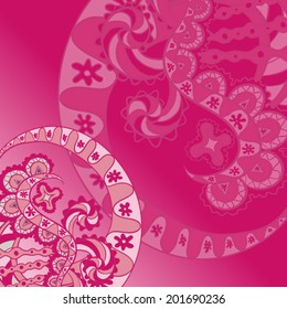 Decorative graphic pattern background. Template design for card, invitation or cover.