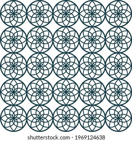 decorative graphic round element seamless background