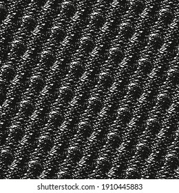 Dekorative Grafiken in Schwarz-Weiß, mit runden Formen und Streifen. Abstrakte Tapisserie-Textur.