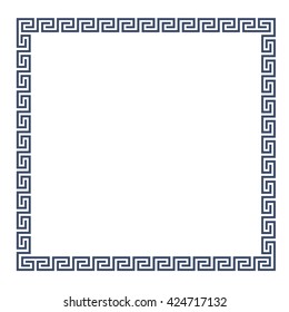 Decorative Greek frame for design. Vector EPS10