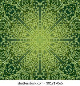 Decorative green lace background