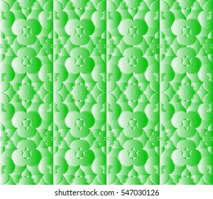 decorative green panel with a floral ornament. seamless pattern. vector illustration.
