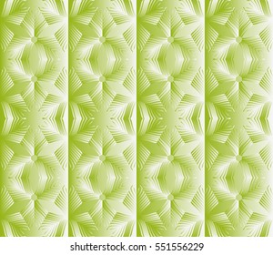 decorative green panel with a floral ornament. seamless pattern. vector illustration.