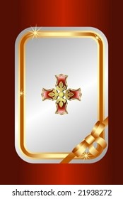 Decorative greeting card with classic elements