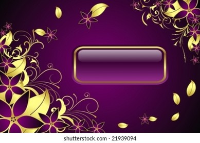 Decorative greeting card with classic elements