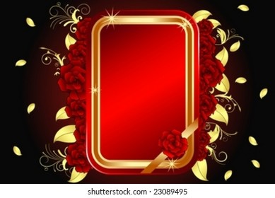 Decorative greeting card with classic elements