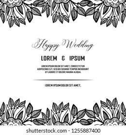 decorative greeting card or invitation design background for wedding