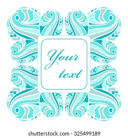 Decorative greeting card template