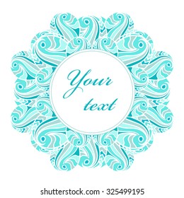 Decorative greeting card template